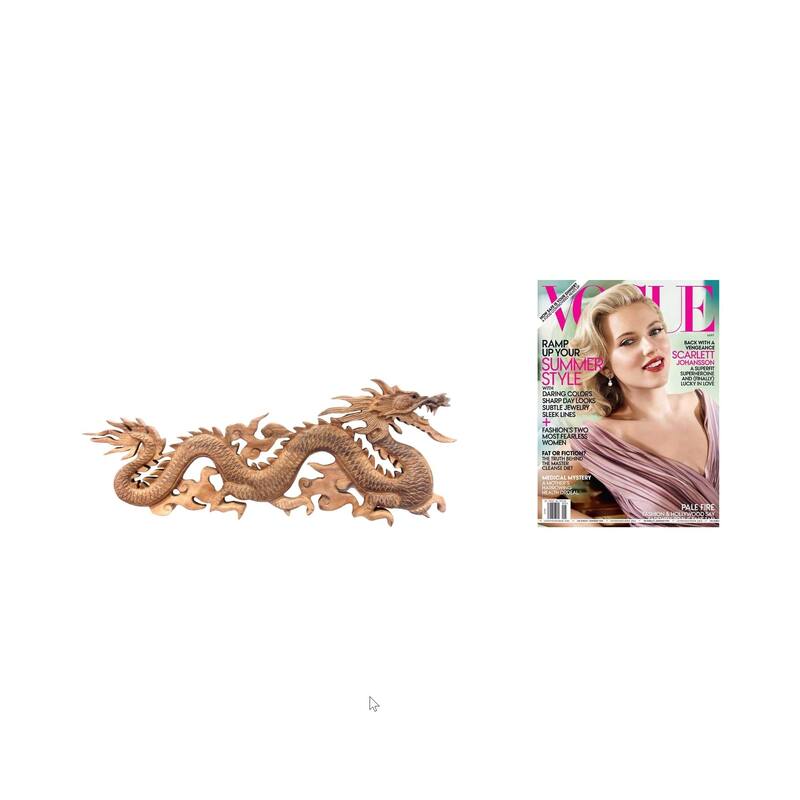 Handmade Baru Klinthing Dragon Traditional Brown Wood Sculpture (Indonesia)