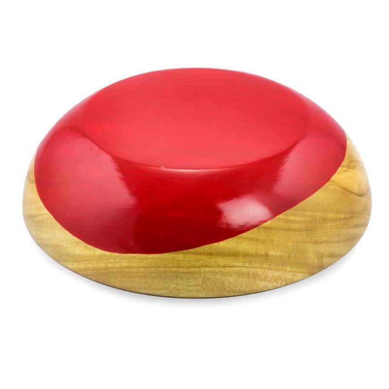 NOVICA Handmade Palo Blanco Wood 'Spicy Red' Bowl