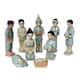 Christian Ceramic 9 Piece Religious Nativity Scene - Ceramic - Green