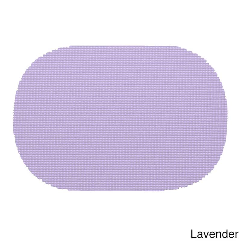 Oval Fishnet Placemat (Set of 12) - Lavender