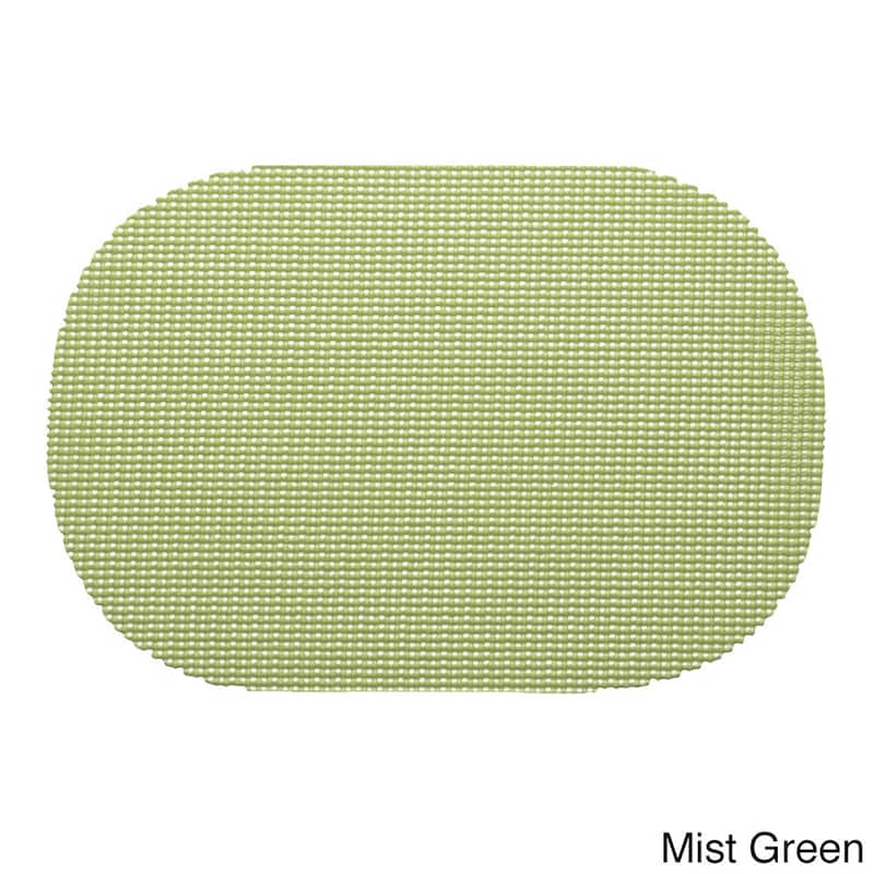 Oval Fishnet Placemat (Set of 12) - Mist Green