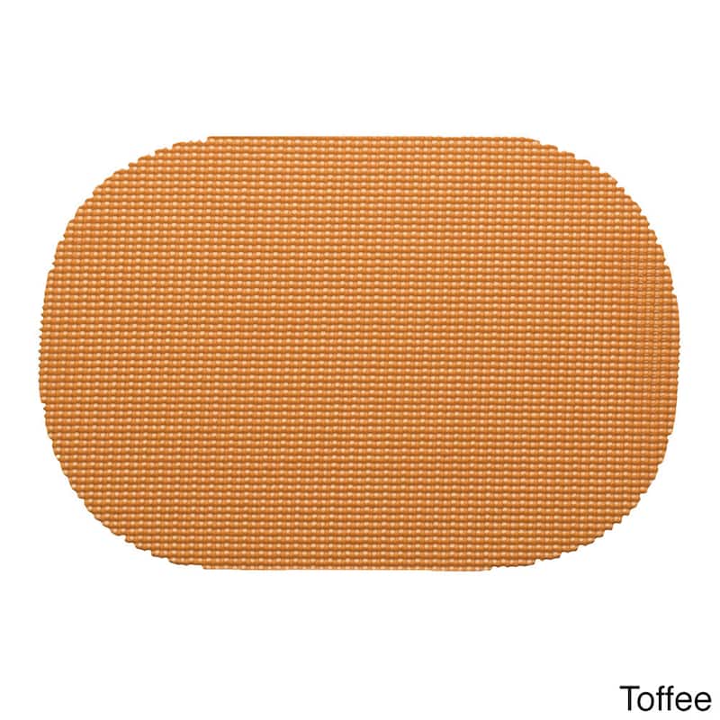 Oval Fishnet Placemat (Set of 12) - Toffee