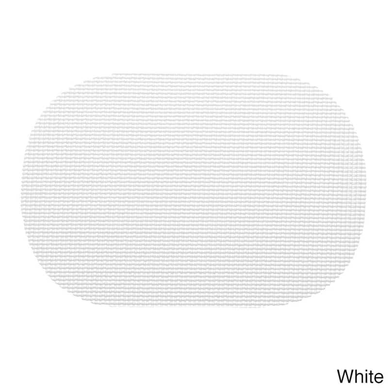 Oval Fishnet Placemat (Set of 12) - White
