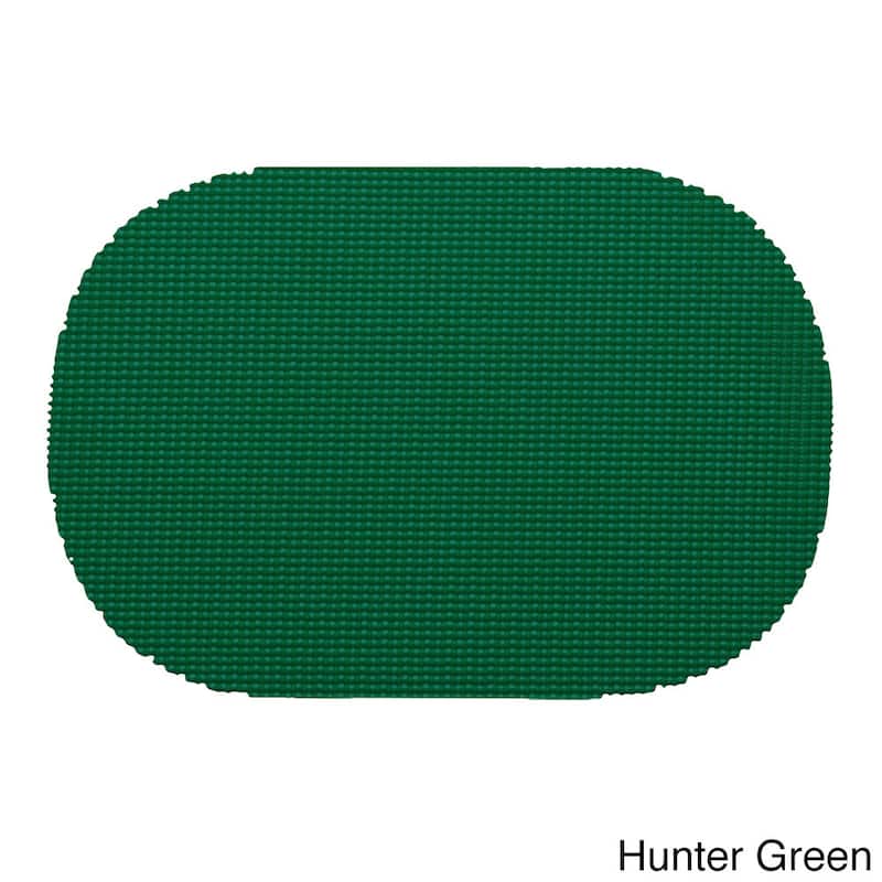 Oval Fishnet Placemat (Set of 12) - Hunter Green