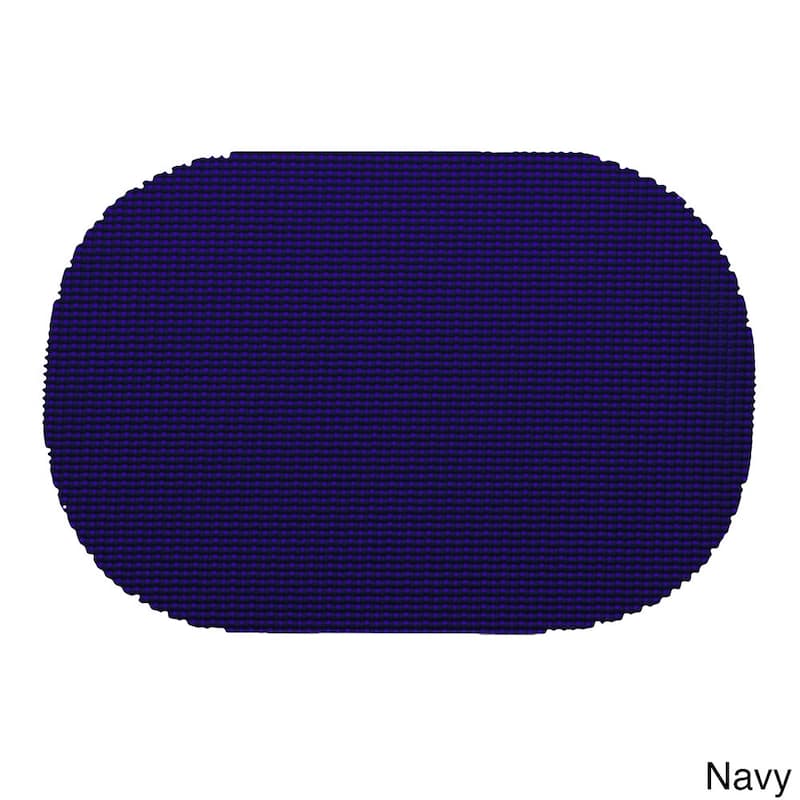 Oval Fishnet Placemat (Set of 12) - Navy