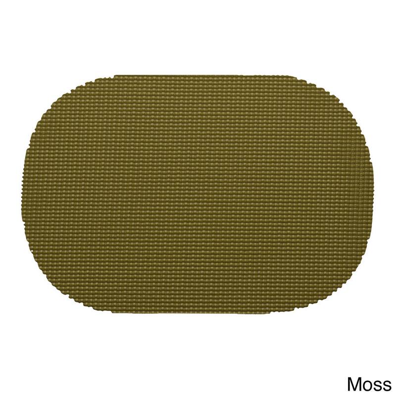 Oval Fishnet Placemat (Set of 12) - Moss