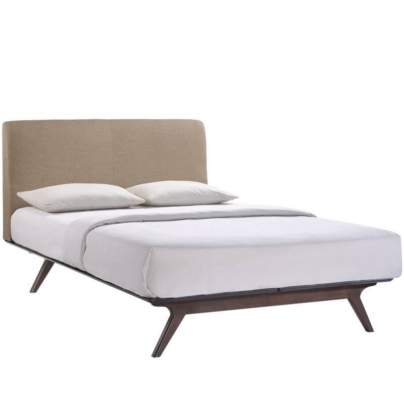 Tracy Wood Bed Frame in Cappuccino Latte - Queen