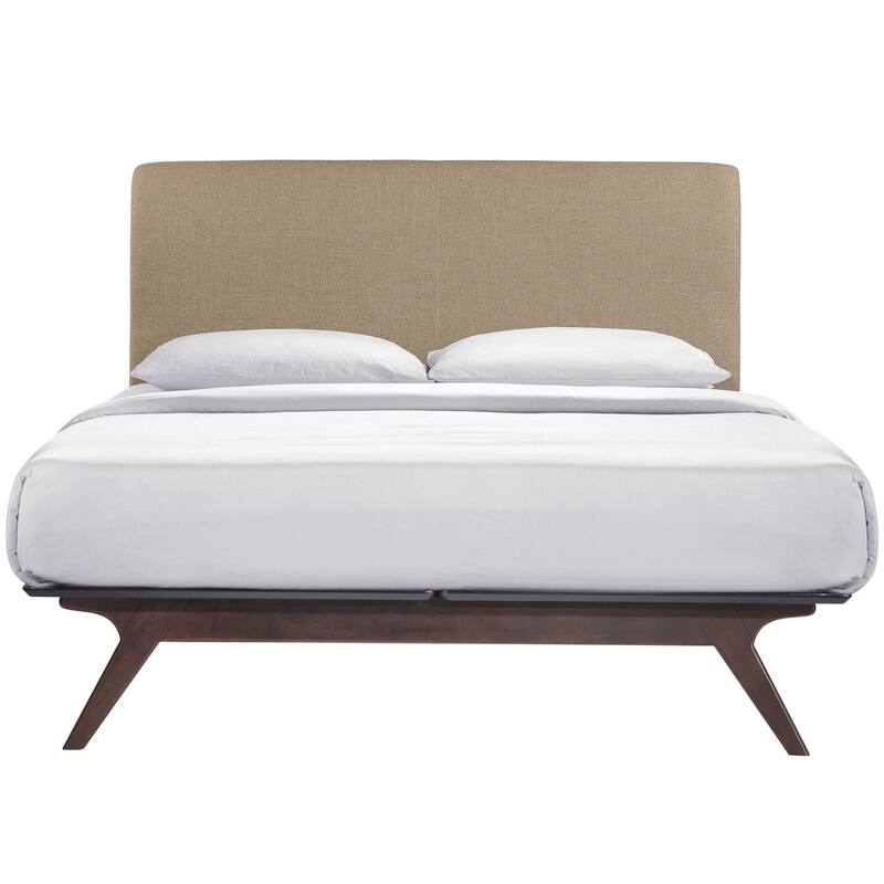 Tracy Wood Bed Frame in Cappuccino Latte - Queen