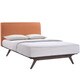 preview thumbnail 6 of 4, Tracy Wood Bed Frame in Cappuccino Orange Size - Queen
