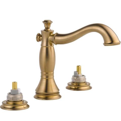 Delta Cassidy Two Handle Widespread Lavatory Faucet - Less Handles 3597LF-CZMPU-LHP Champagne Bronze