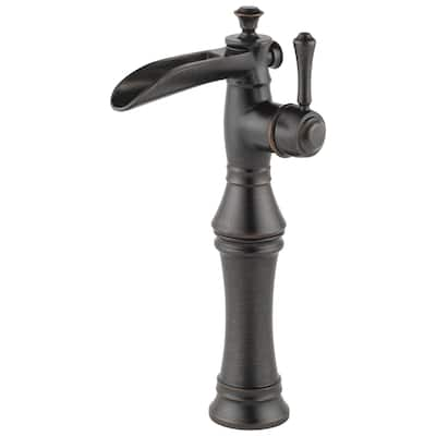 Delta Cassidy Single Handle Channel Vessel Lavatory Faucet 798LF-RB Venetian Bronze