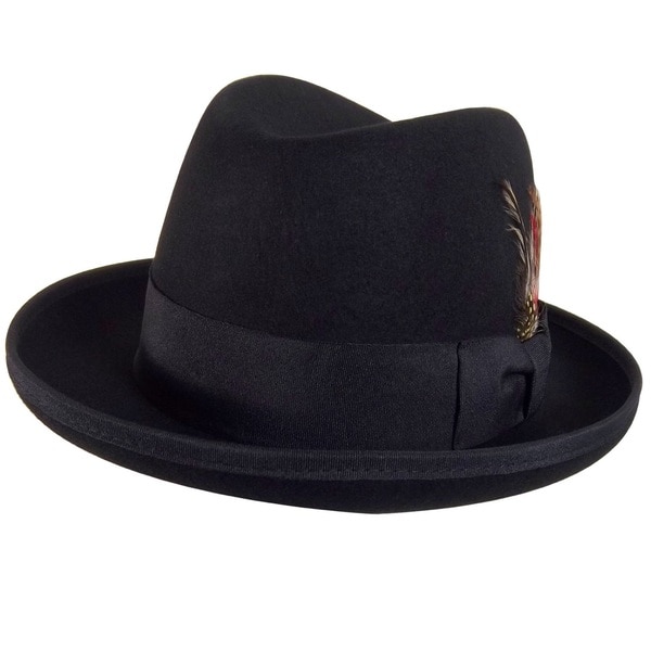 black fedora hat