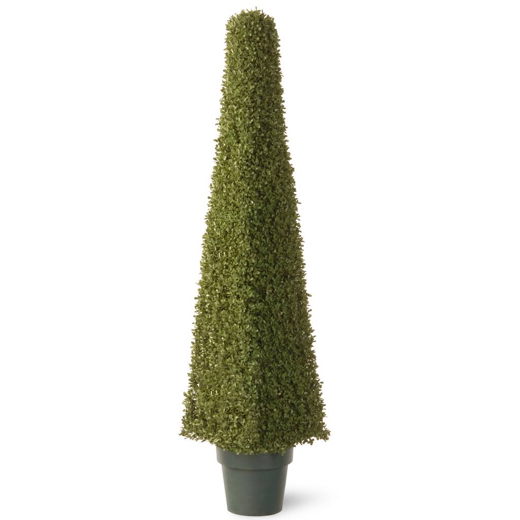 National Tree Company 48 in. Mini Boxwood Square with Green Pot