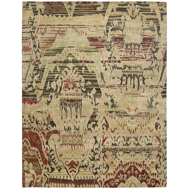 Nourison Dune DUN01 Area Rug - 12' x 15' - Green - Rectangle