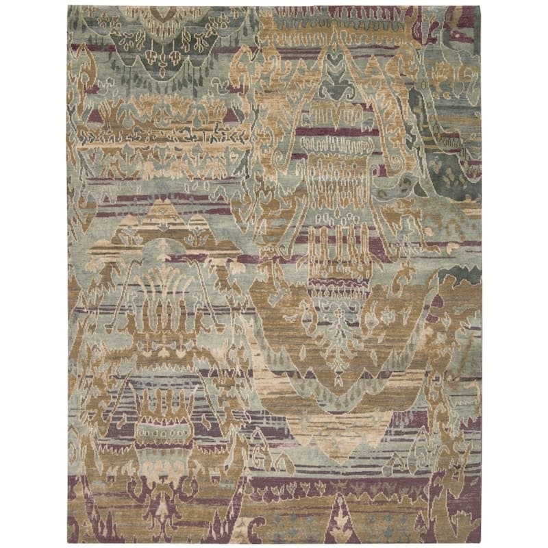 Nourison Dune DUN01 Area Rug - 5'6" x 8' - Grey/Blue - Rectangle