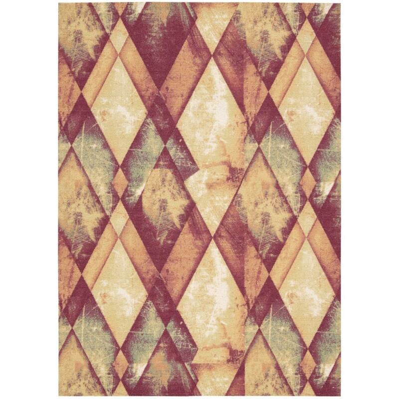 Nourison Vista Area Rug - 4' x 6' - Red/Gold - Rectangle