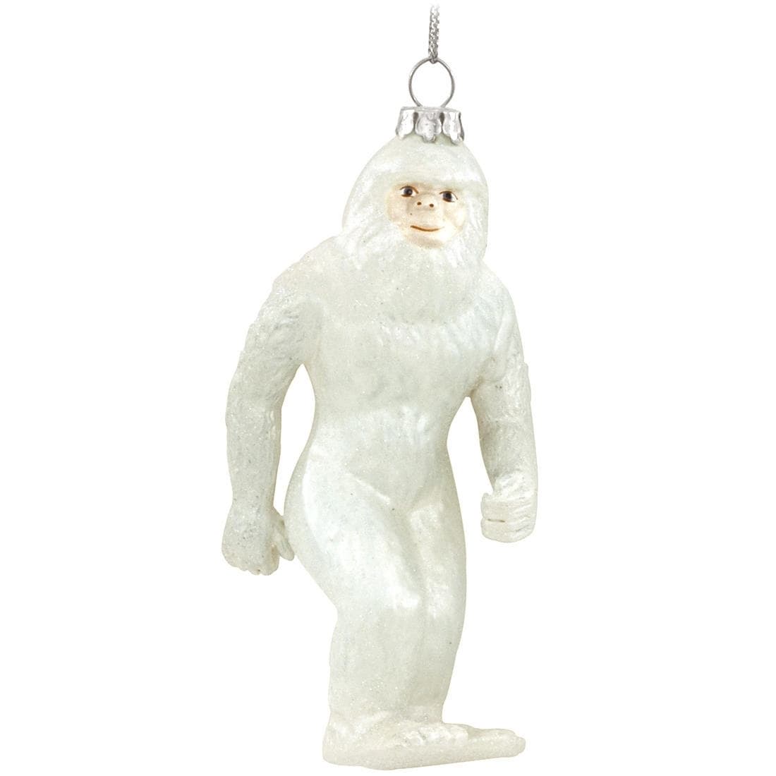 Shop Abominable Snowman Yeti Hanging Glass Christmas Tree Ornament On Sale Overstock