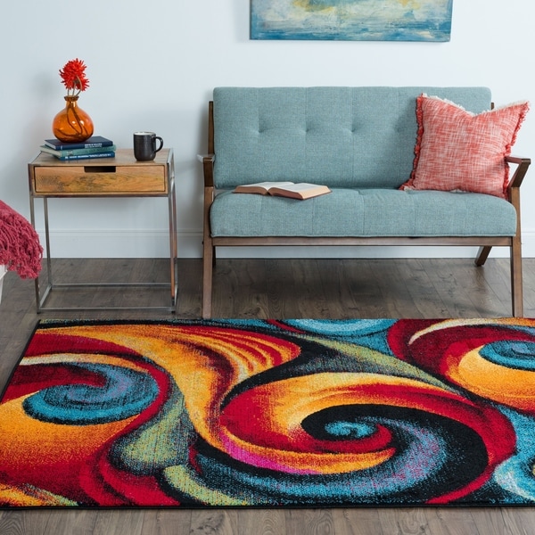 Alise Rugs Rhapsody Contemporary Abstract Area Rug - 7'10 x 10'3