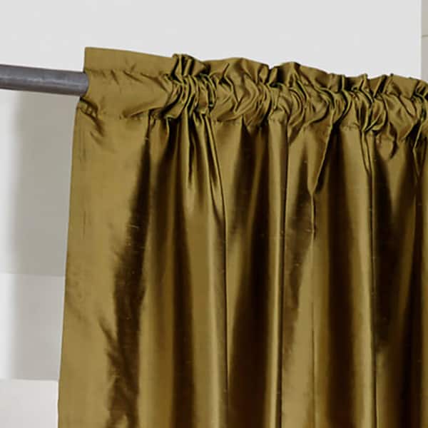 Dupioni Silk Rod Pocket 96-inch Curtain Panel - 42 x 96
