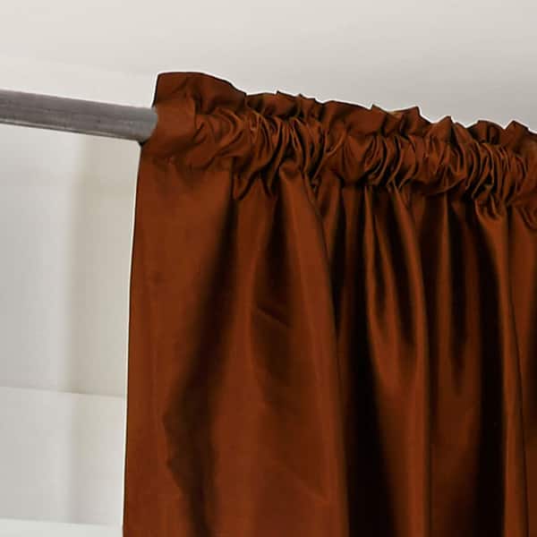 Dupioni Silk Rod Pocket 96-inch Curtain Panel - 42 x 96