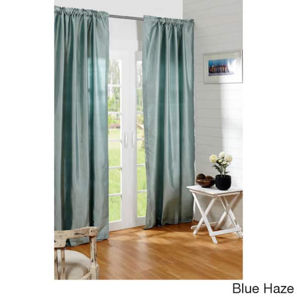 Dupioni Silk Rod Pocket 96-inch Curtain Panel - 42 x 96