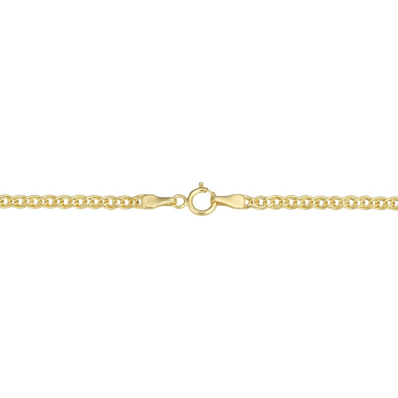 Fremada 10k Yellow Gold Hollow Inner Link Chain Necklace (2.4 millimeters)