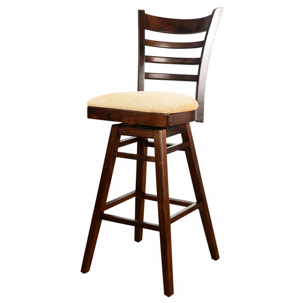 Upholstered Ladder Swivel Bar Stool Overstock 9791658