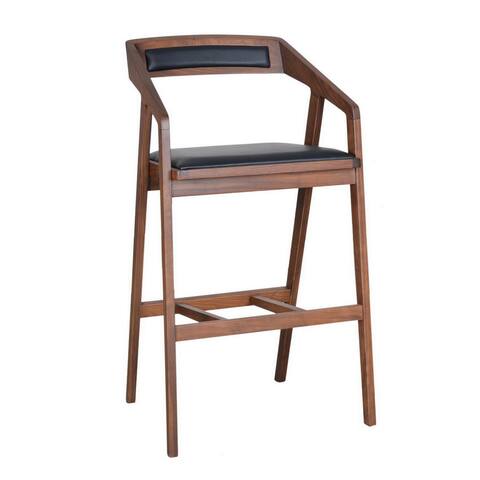 Aurelle Home Pio Modern Solid Wood Bar Stool