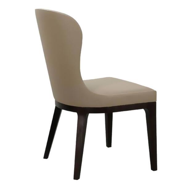 Aurelle Home Michelle Taupe Dining Chair Set Of 2 Free Michelle Taupe Dining Chair