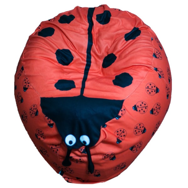 Shop Fun Bun Bean Bags Kid's Lady Bug Bean Bag Chair Free Shipping