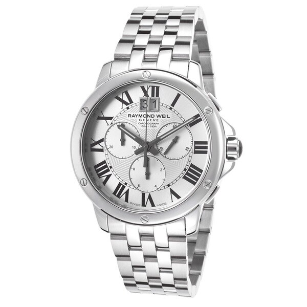 Raymond Weil Men's 4891-ST-00650 'Tango' Chronograph Silver Dial ...