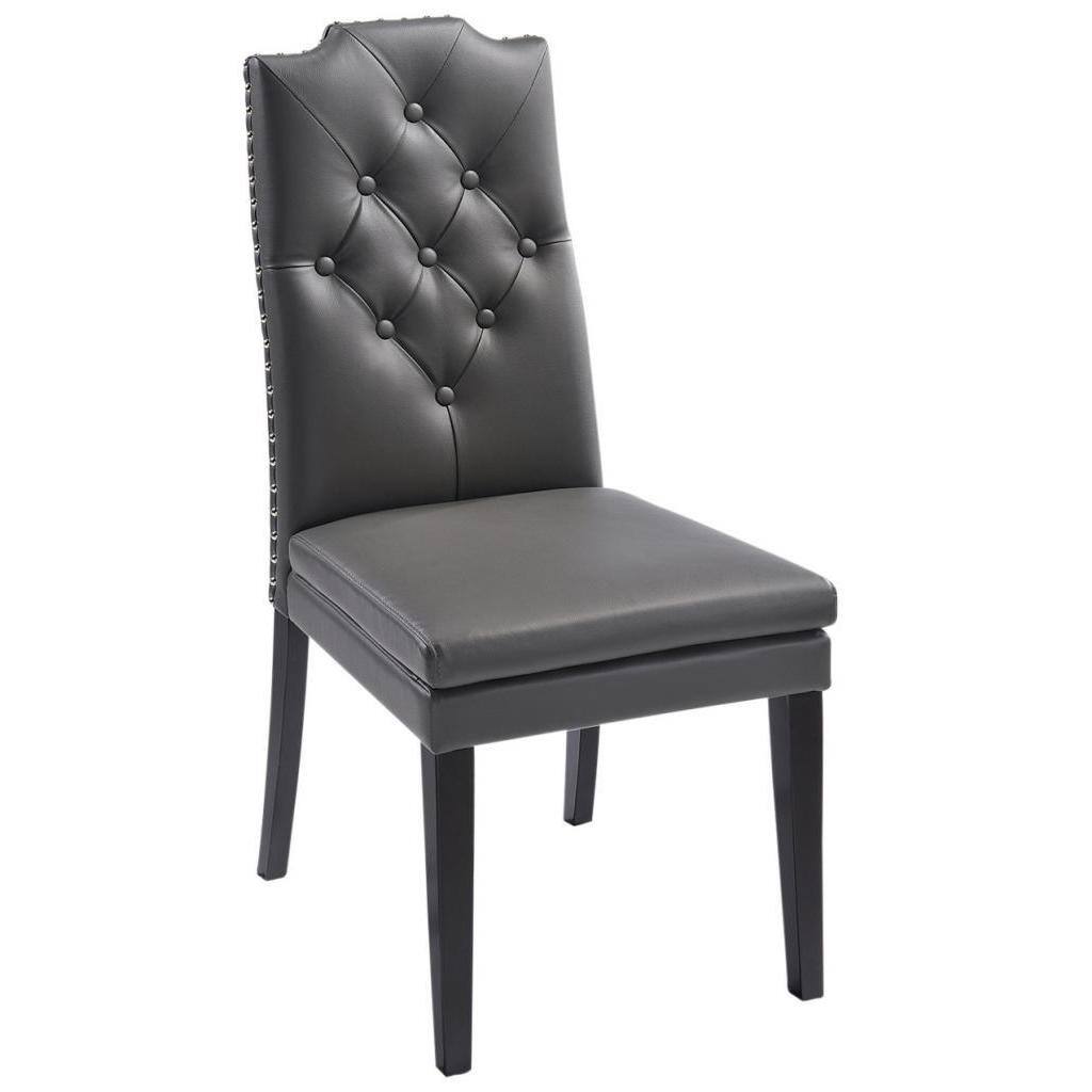 Albany Tufted Faux Leather Dining Chair (Set of 2)