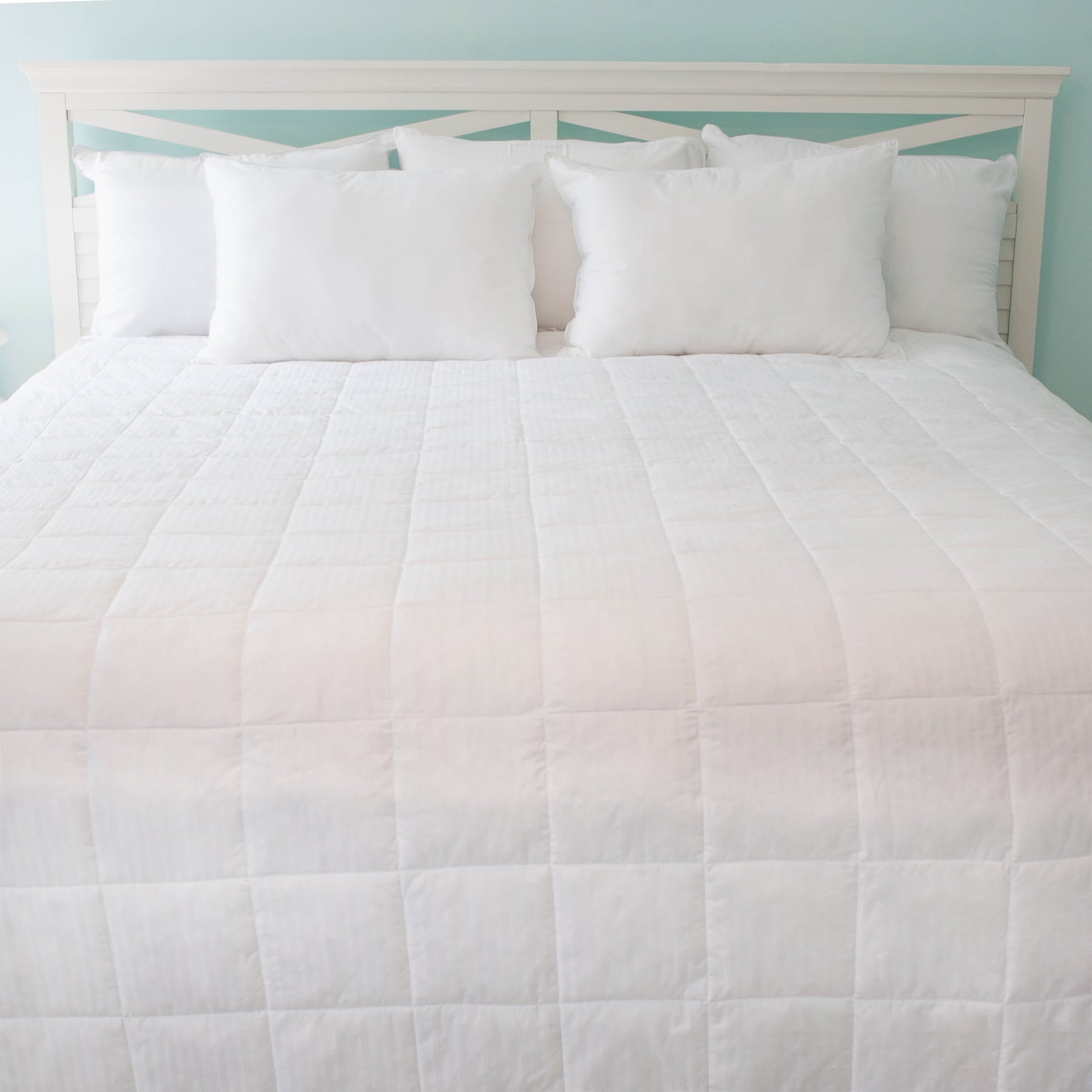 Tommy Bahama PrimaLoft Oversized Cotton Damask Stripe Blanket