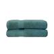 Miranda Haus Absorbent Zero Twist Cotton Bath Towel (Set of 2) - Jade