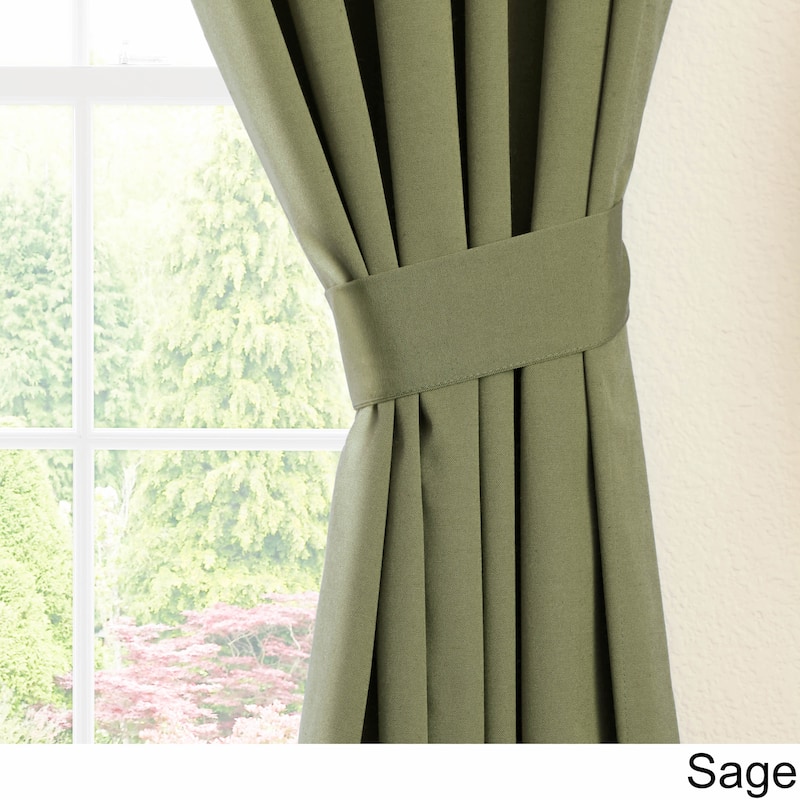 Blazing Needles 84-inch Twill Curtain Panel Pair - 52 x 84 - 52 x 84