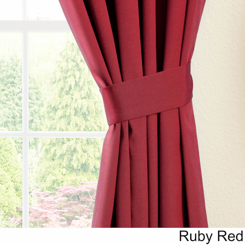Blazing Needles 84-inch Twill Curtain Panel Pair - 52 x 84 - 52 x 84