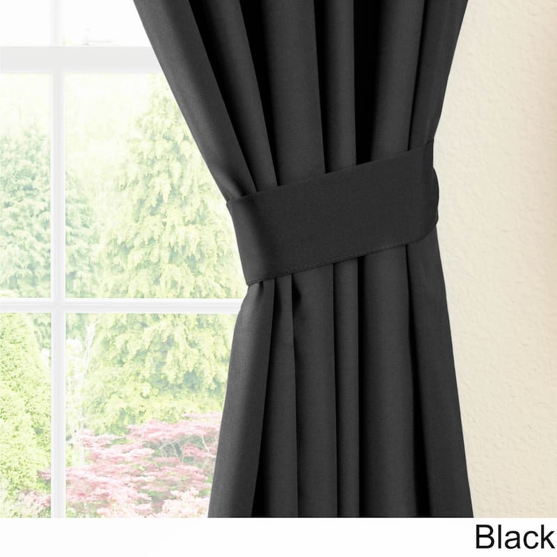 Blazing Needles 108-inch by 52-inch Twill Curtain Panels (Set of 2) - 52 x 108/108 x 52