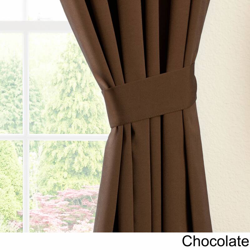 Blazing Needles 108-inch by 52-inch Twill Curtain Panels (Set of 2) - 52 x 108/108 x 52