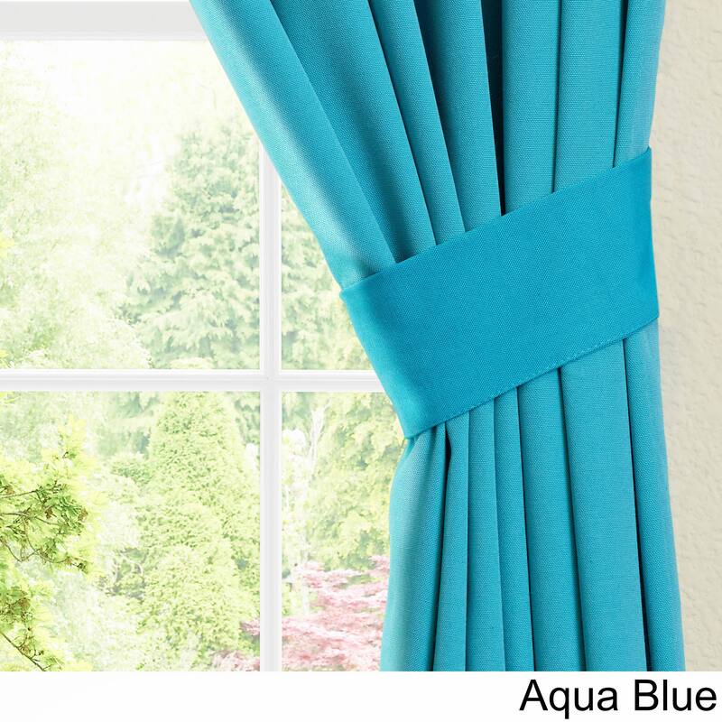 Blazing Needles 108-inch by 52-inch Twill Curtain Panels (Set of 2) - 52 x 108/108 x 52