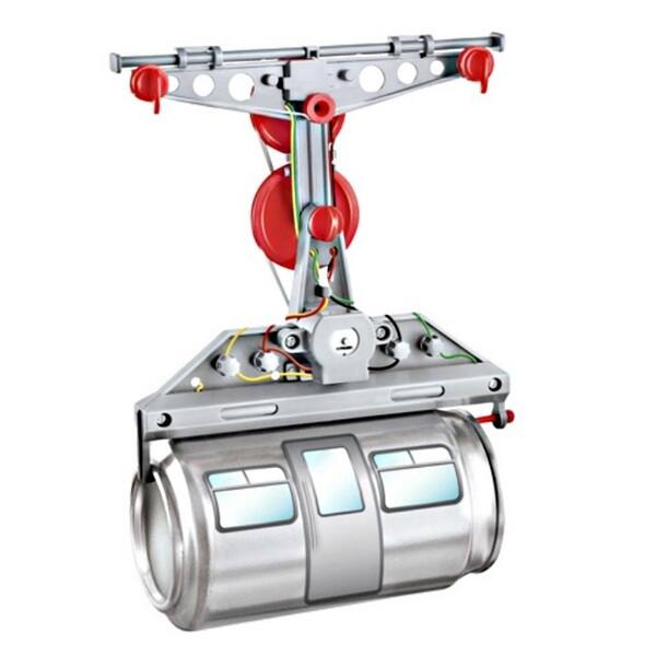 slide 2 of 3, Toysmith Tin Can Cable Car