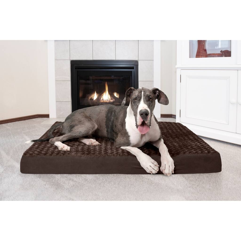 FurHaven Ultra Plush Deluxe Orthopedic Mattress Dog Bed