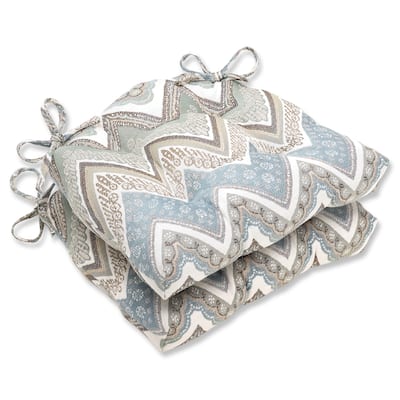 Pillow Perfect Cottage Mineral Reversible Chair Pad (Set of 2)