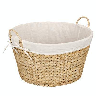 Household Essentials Banana Leaf Laundry Basket with Lining