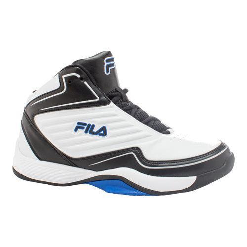 Men's Fila Import Basketball Shoe White/Black/Prince Blue - Free ...