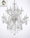 All Crystal Chandelier Lighting With 40 mm Crystal Balls