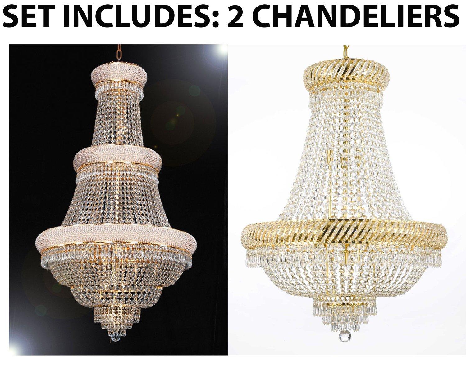 *Set Of 2* 1 for Entryway/Foyer & 1 for Dining Room French Empire Empress Chandelier Lighting