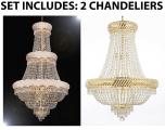 *Set Of 2* 1 for Entryway/Foyer & 1 for Dining Room French Empire Empress Chandelier Lighting
