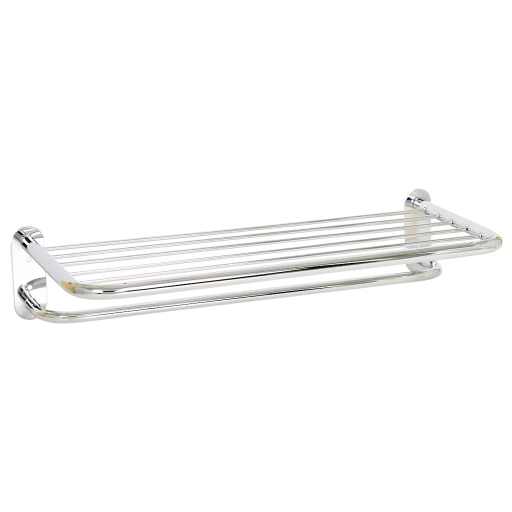 Zenith Chrome Hotel Towel Shelf - Silver