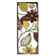 preview thumbnail 2 of 3, Distressed Metal Wild Flowers Framed Art Plaques (Set of 4)