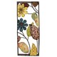 preview thumbnail 3 of 3, Distressed Metal Wild Flowers Framed Art Plaques (Set of 4)